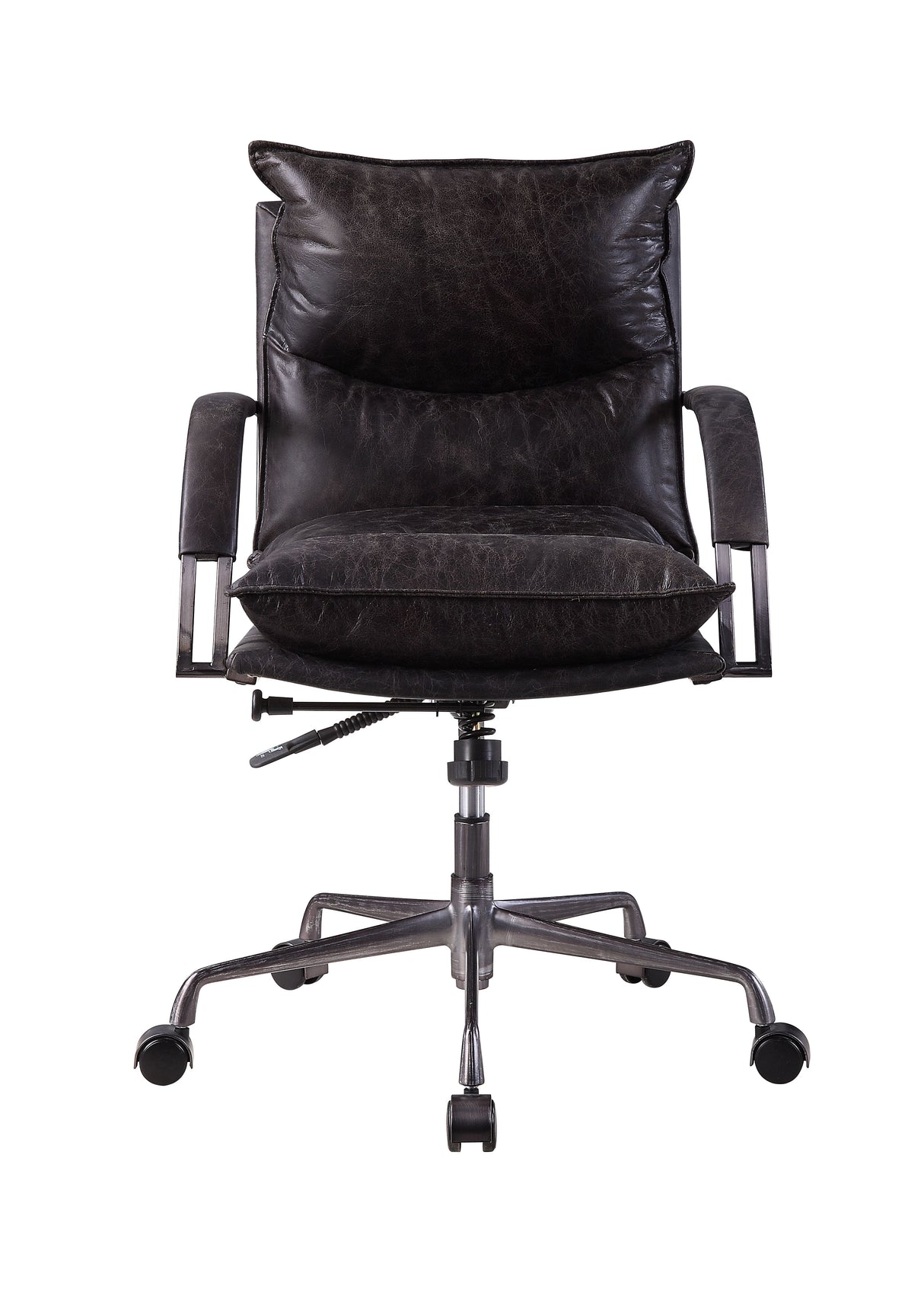 Acme - Haggar Office Chair 92538 Antique Slate Top Grain Leather