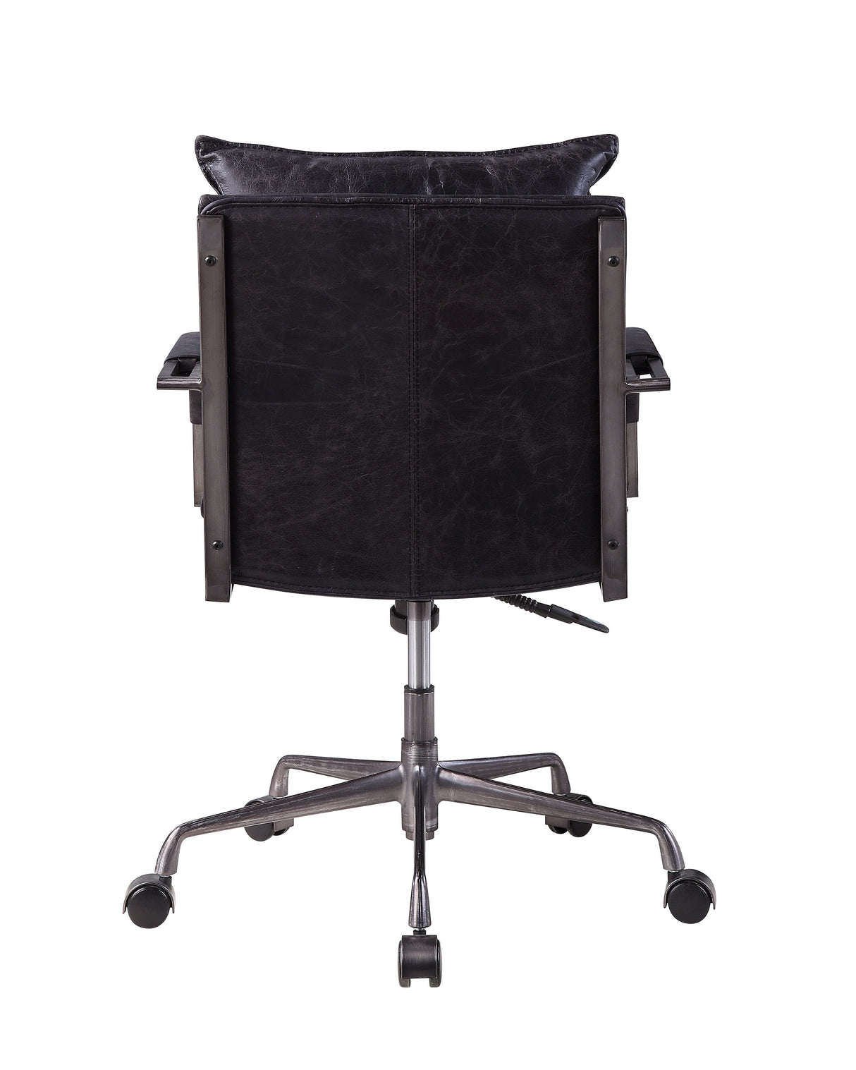 Acme - Haggar Office Chair 92538 Antique Slate Top Grain Leather