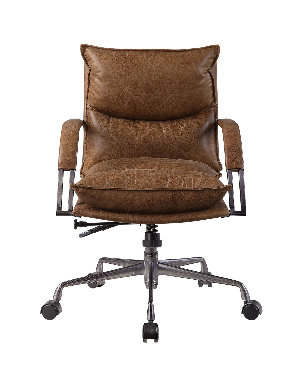 Acme - Haggar Office Chair 92539 Coffee Top Grain Leather