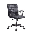 Barack Office Chair 92557 Vintage Black Top Grain Leather & Aluminum | Acme | Home Elegance USA