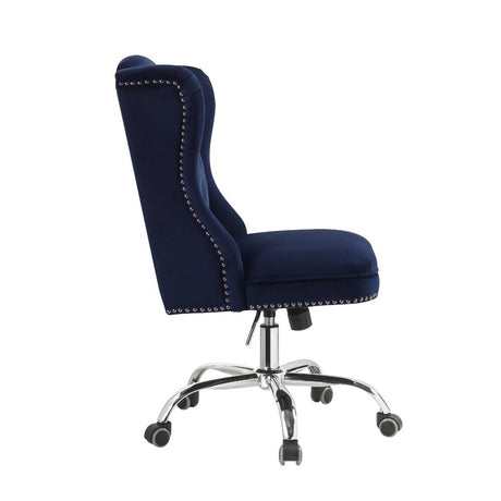 Acme - Jamesia Office Chair 92665 Midnight Blue Velvet