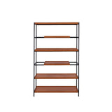 Acme - Oaken Bookshelf 92677 Honey Oak & Black Finish