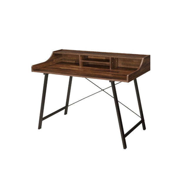 Acme - Sange Writing Desk W/USB 92680 Walnut & Black Finish