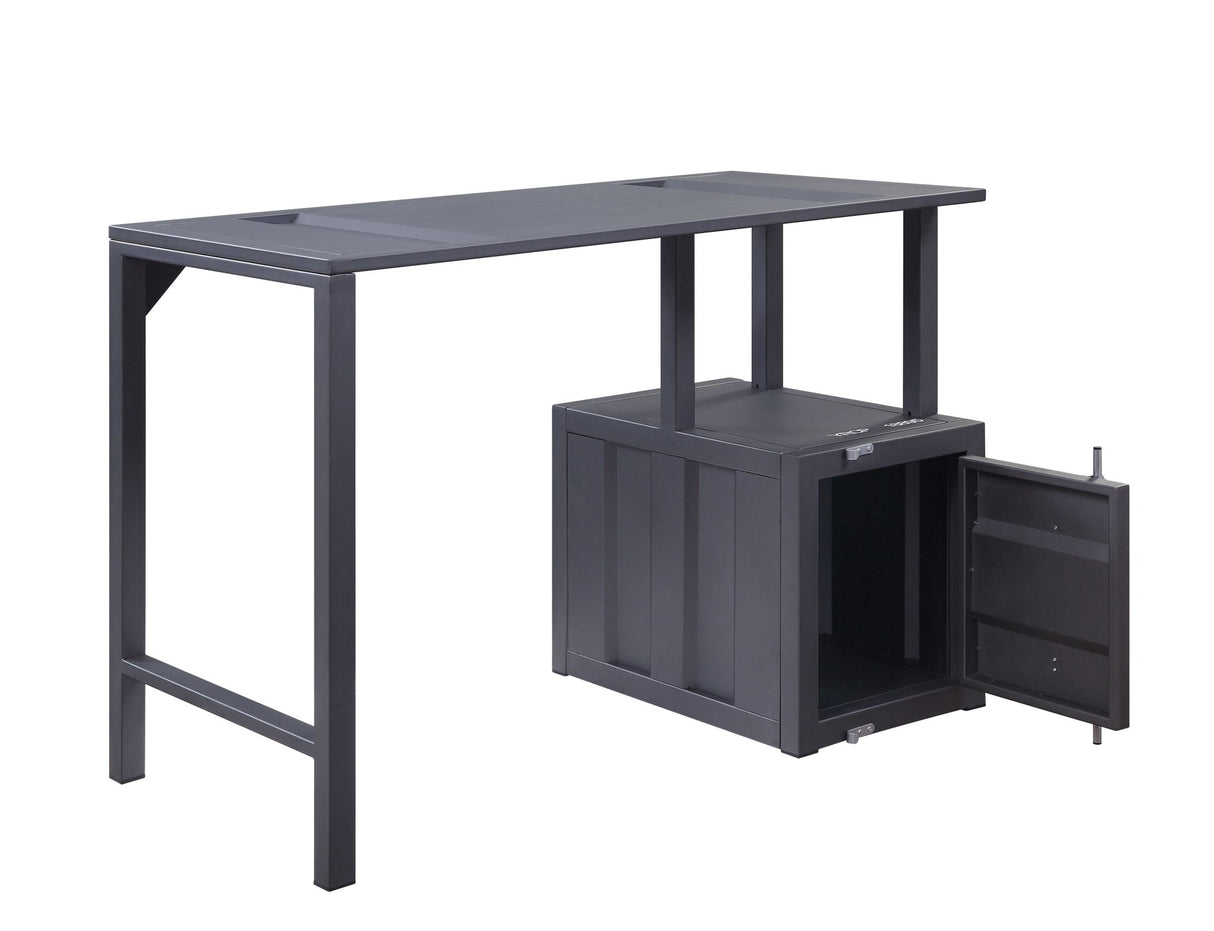 Cargo Writing Desk 92690 Gunmetal Finish | Acme - 92690 - Home Elegance USA - 4