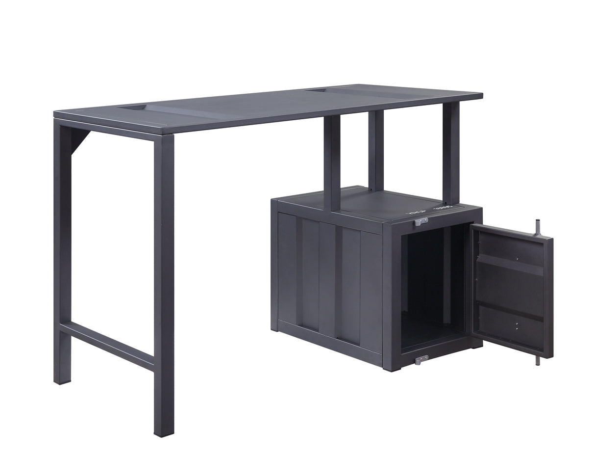 Acme - Cargo Writing Desk 92690 Gunmetal Finish