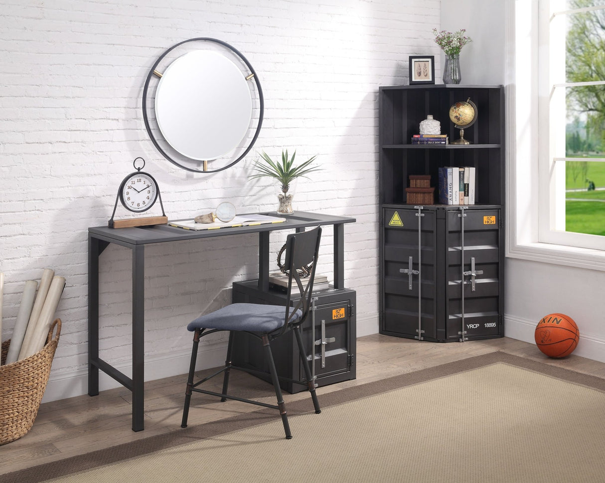 Cargo Writing Desk 92690 Gunmetal Finish | Acme - 92690 - Home Elegance USA - 6