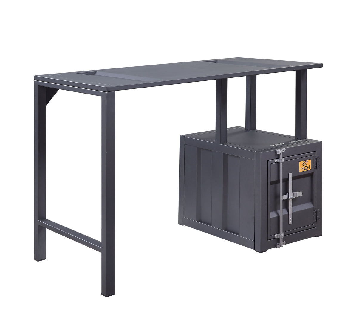 Acme - Cargo Writing Desk 92690 Gunmetal Finish