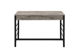 Disho Writing Desk W/USB 92720 Light Weathered Oak & Black Finish | Acme - 92720 - Home Elegance USA - 4