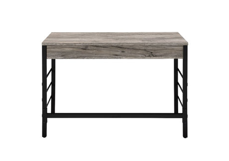 Disho Writing Desk W/USB 92720 Light Weathered Oak & Black Finish | Acme - 92720 - Home Elegance USA - 4