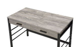 Disho Writing Desk W/USB 92720 Light Weathered Oak & Black Finish | Acme - 92720 - Home Elegance USA - 6