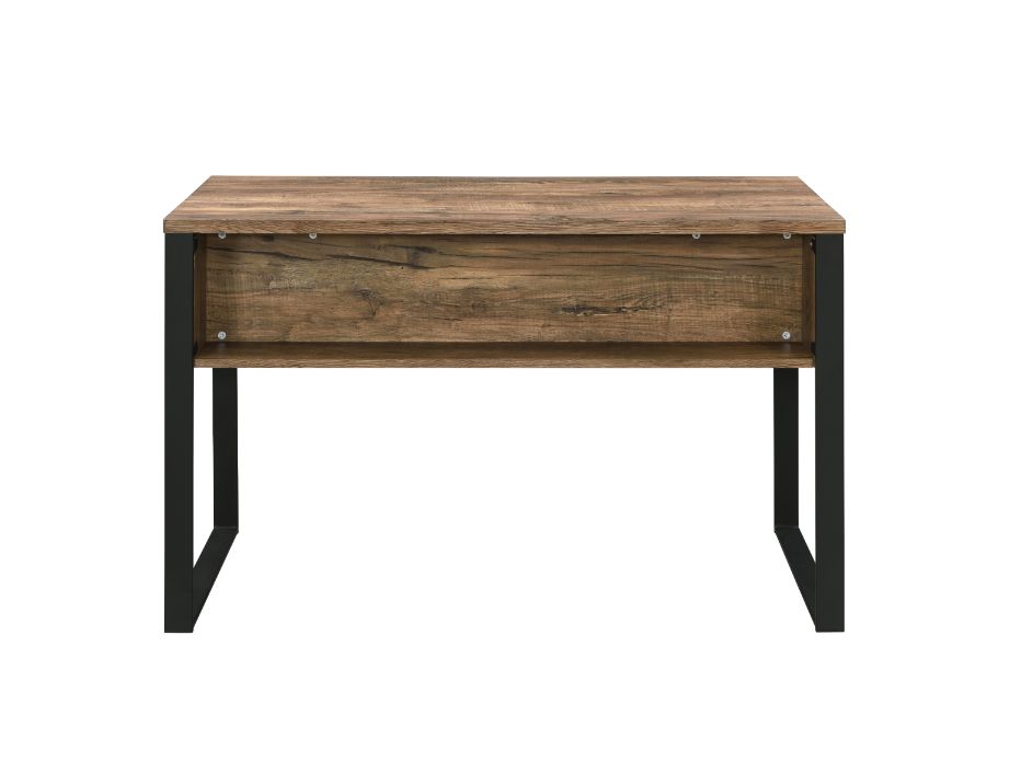 Aflo Writing Desk 92725 Weathered Oak & Black Finish | Acme - 92725 - Home Elegance USA - 3