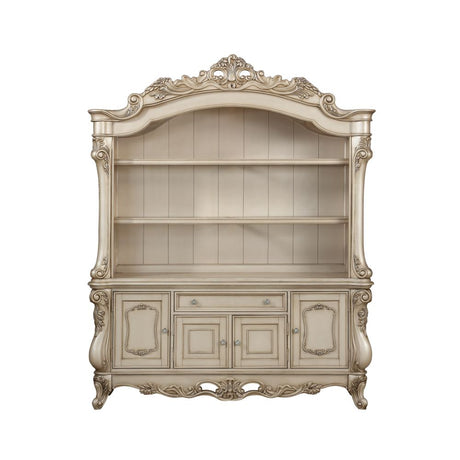 Acme - Gorsedd Bookcase 92744 Golden Ivory Finish