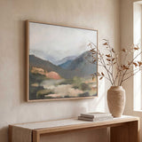 Fading Memory Landscape Art Blue / Brown / Gray / Green - Blue / Green by Uttermost - View 2