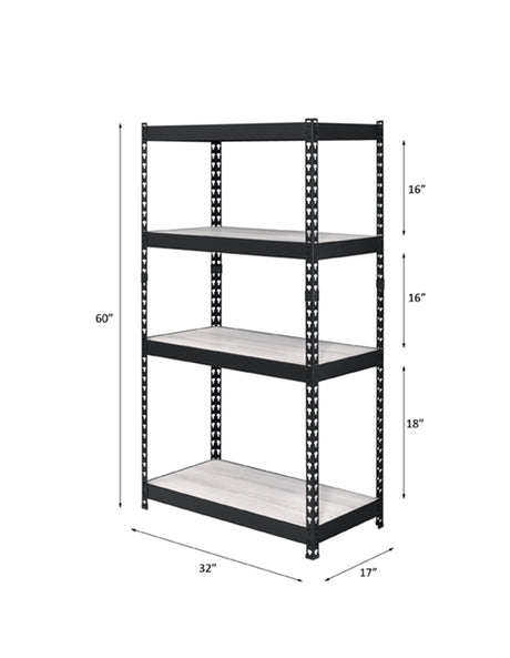 Decmus Bookshelf 92782 Natural & Black Finish | Acme - 92782 - Home Elegance USA - 4