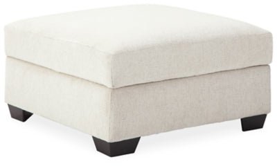 Ashley Snow Cambri Ottoman With Storage - Chenille | Home Elegance USA