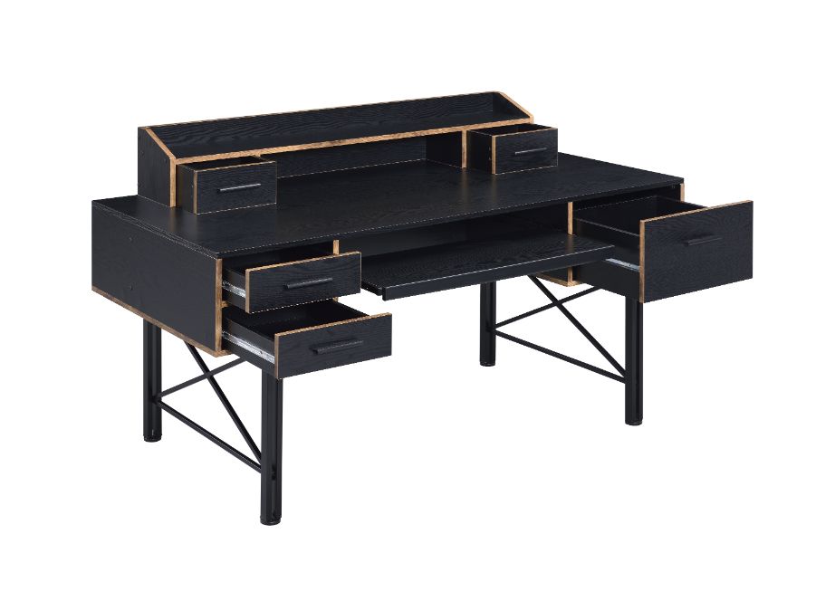 Acme - Safea Computer Desk 92804 Black Finish