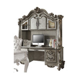 Acme - Versailles Executive Computer Desk W/Hutch 92824 Antique Platinum Finish