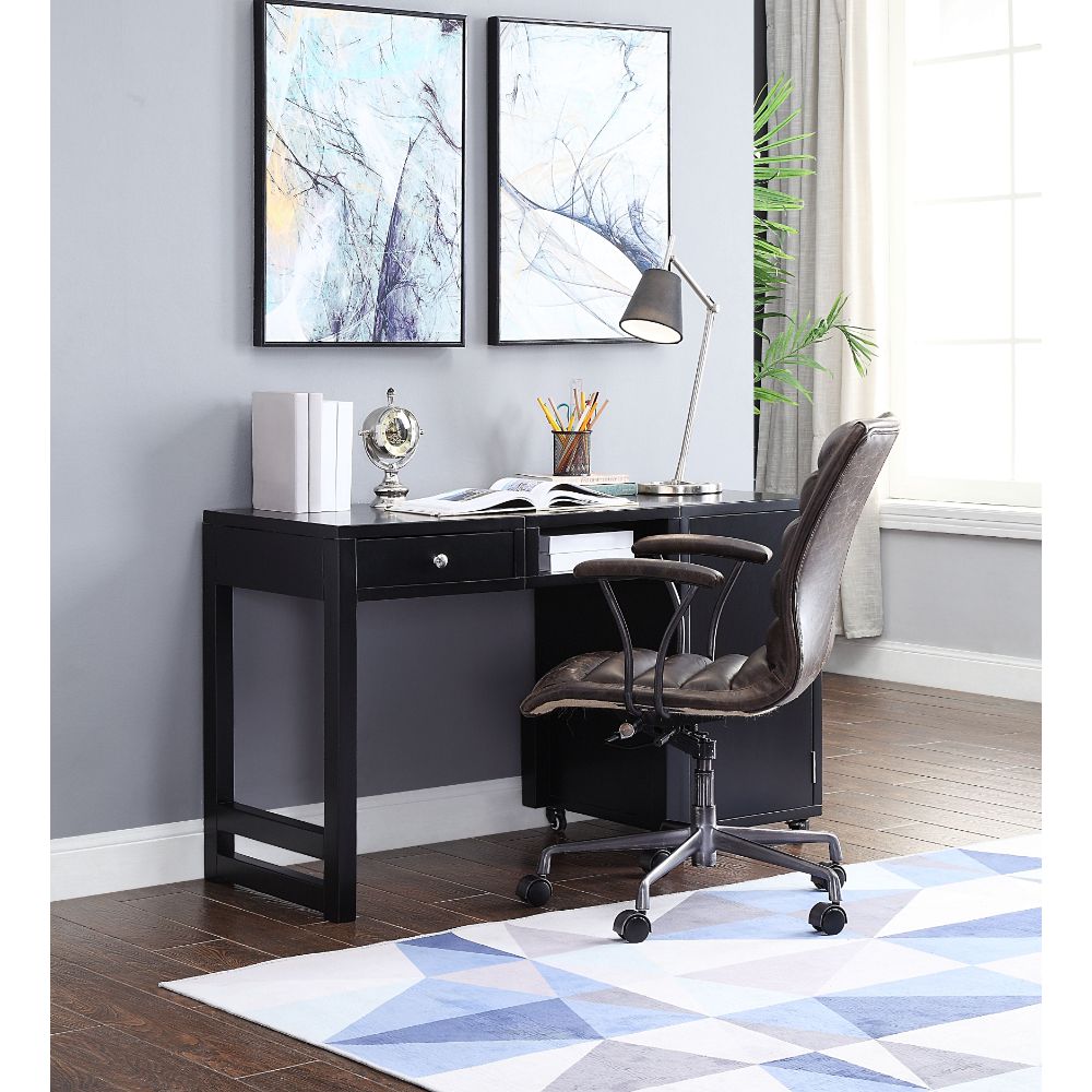 Acme - Kaniel Desk (Convertible) 92830 Black Finish