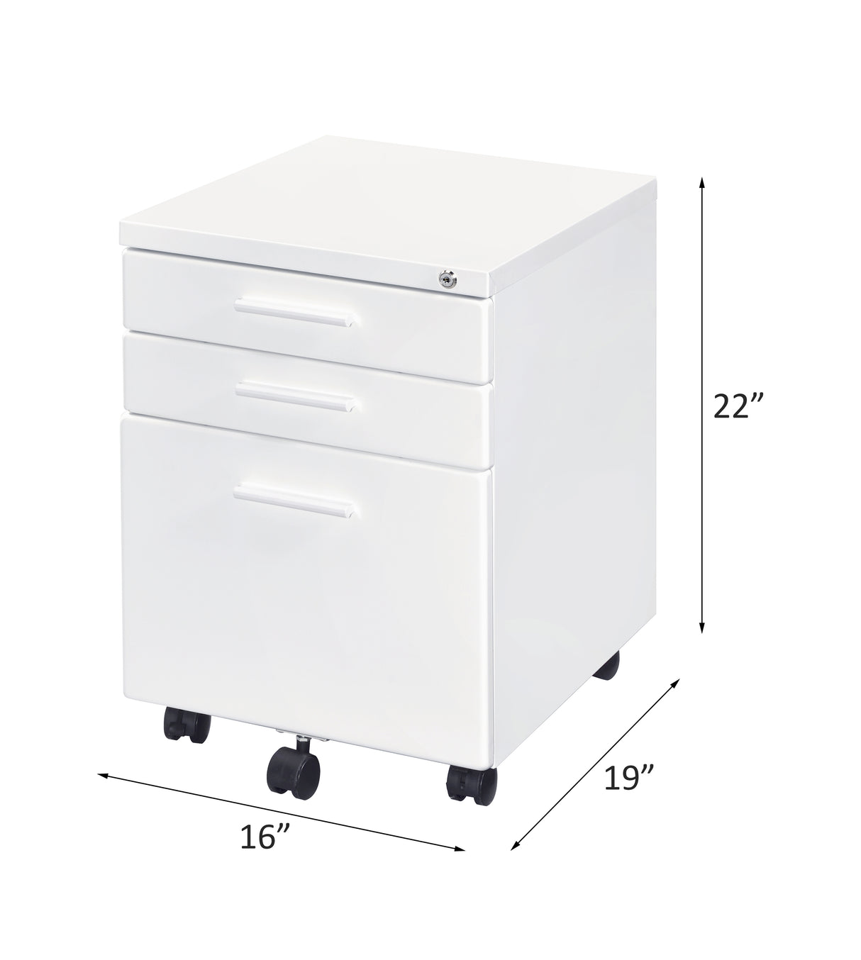 Acme - Peden File Cabinet 92882 White Finish