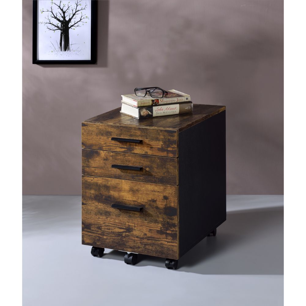 Abner File Cabinet 92885 Weathered Oak Finish | Acme - 92885 - Home Elegance USA - 4