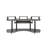 Acme - Eleazar 83" Music Studio Desk 92895 Black Oak Finish