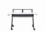 Acme - Suitor Music Recording Studio Desk 92902 White & Black Finish