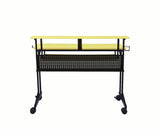 Acme - Suitor Music Recording Studio Desk 92904 Yellow & Black Finish