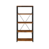 Acme - Jurgen Bookshelf 92912 Oak & Black Finish