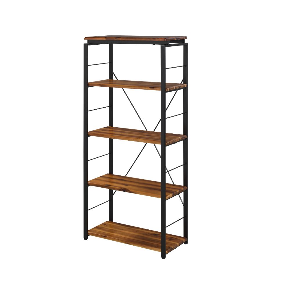 Acme - Jurgen Bookshelf 92912 Oak & Black Finish