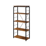 Acme - Jurgen Bookshelf 92912 Oak & Black Finish