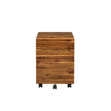 Acme - Jurgen File Cabinet 92913 Oak & Black Finish