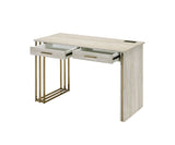 Acme - Tyeid Writing Desk W/USB(Same Ac00898) 92935 Antique White & Gold Finish