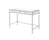 Canine Writing Desk 92975 Mirrored and Chrome Finish | Acme - 92975 - Home Elegance USA - 1