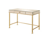 Canine Writing Desk 92977 Smoky Mirrored and Champagne Finish | Acme - 92977 - Home Elegance USA - 1