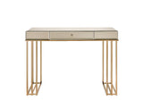 Critter Writing Desk 92981 Smoky Mirrored and Champagne Finish | Acme - 92981 - Home Elegance USA - 4