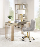 Critter Writing Desk 92981 Smoky Mirrored and Champagne Finish | Acme - 92981 - Home Elegance USA - 5