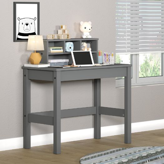 Acme - Logan Writing Desk 92995 Gray Finish