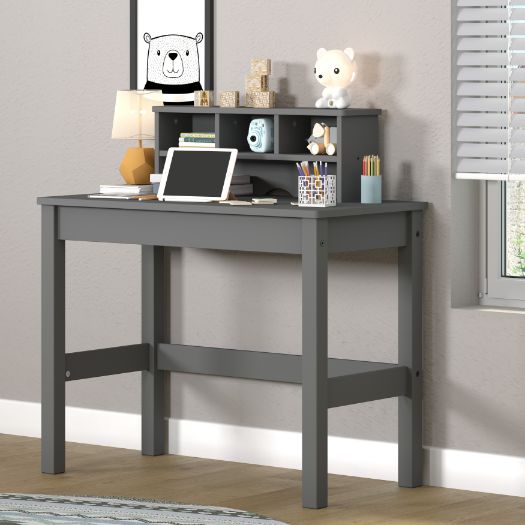 Acme - Logan Writing Desk 92995 Gray Finish