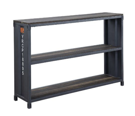 Cargo Bookshelf 92997 Weathered Oak & Gunmetal Finish | Acme - 92997 - Home Elegance USA - 1