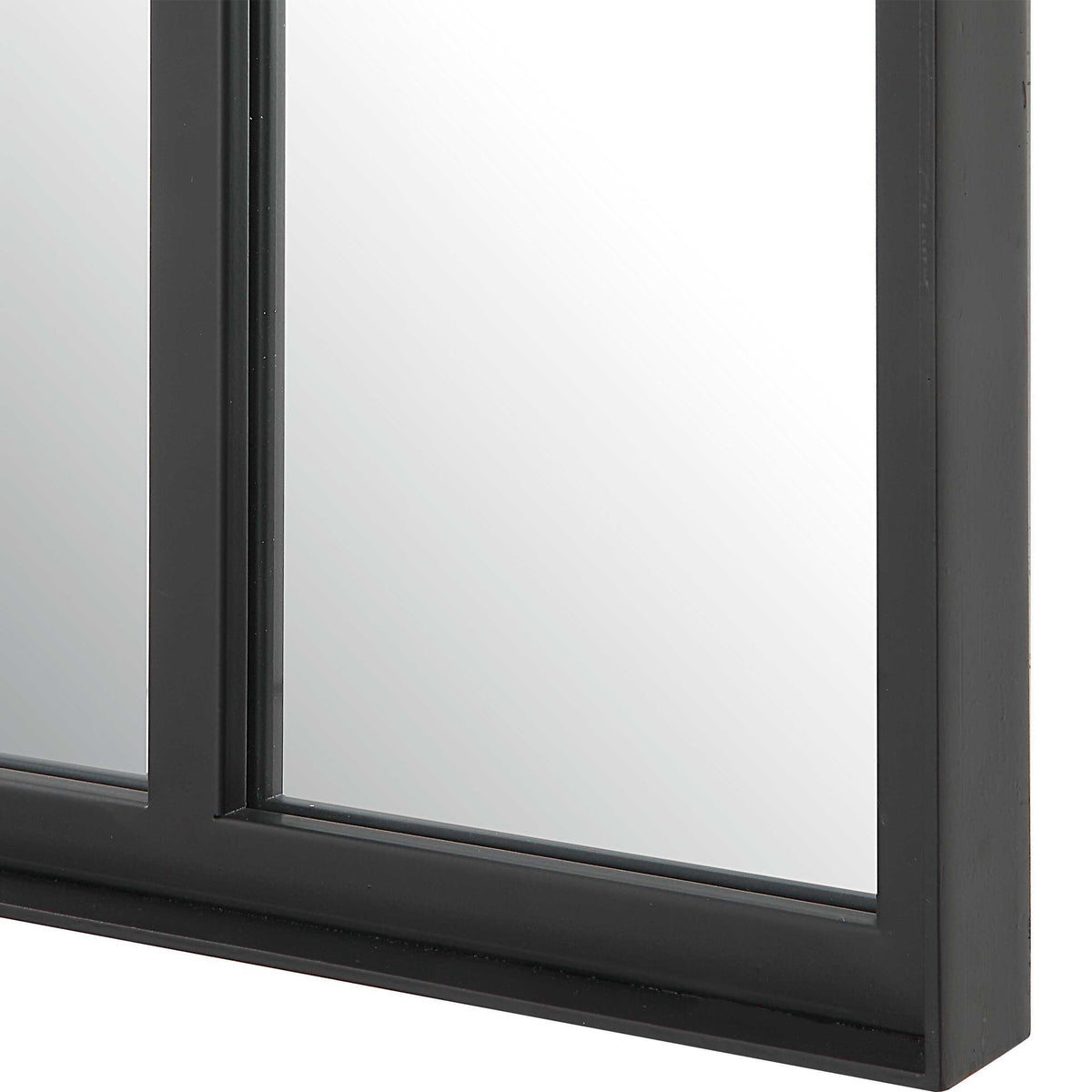 Camber Oversized Arch Mirror - Black by Uttermost - View 6