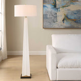 Rosin Floor Lamp - White by Uttermost - View 4