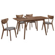 Shorna Grey and Natural Walnut 5-piece Dining Set - sold by Home Elegance USA