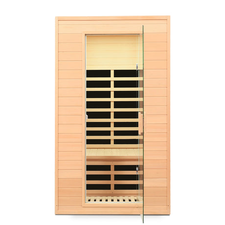 Hemlock Two-Person Far Infrared Roof Embedded Sauna with Bluetooth & LED Lighting - sold by Home Elegance USA