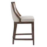 Purcell Counter Stool - Beige / Dark Brown by Uttermost - View 4