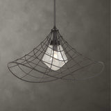 Whirlwind 1 Light Indoor-Outdoor Pendant Dark Bronze - Black by Uttermost - View 3