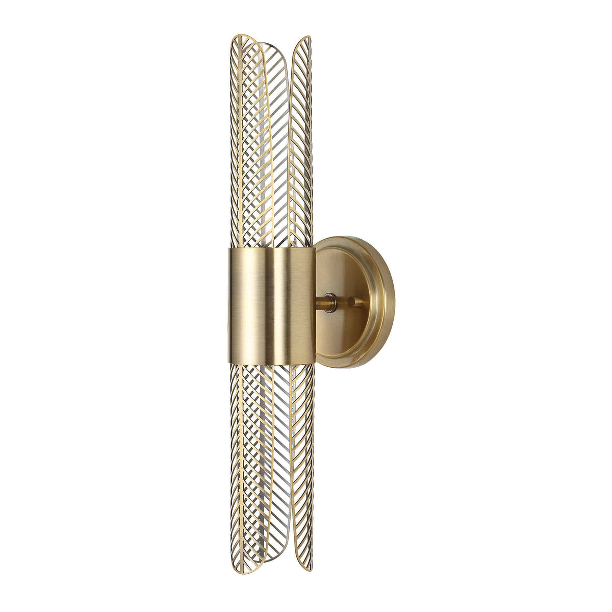 Cret 2 Light LED Brass Sconce - Bronze by Uttermost - View 3