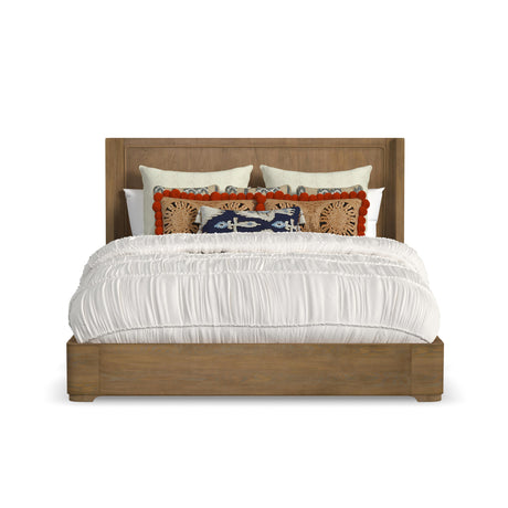 Normandy King Panel Bed - Light Brown | Flexsteel
