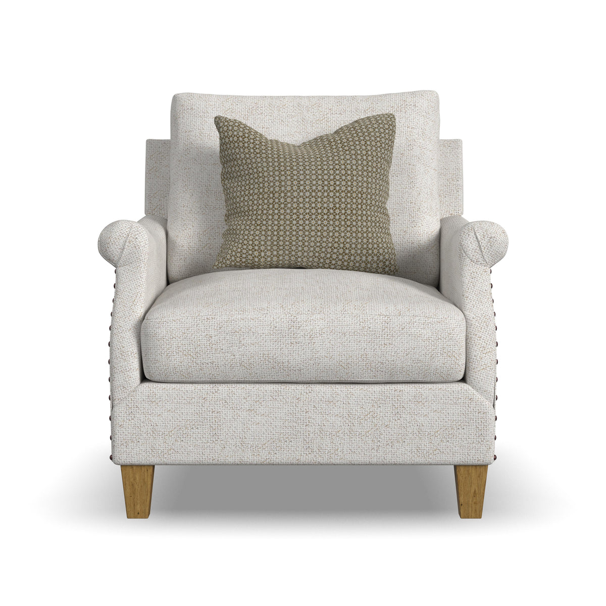 Veda Fabric Chair With Nailhead Trim | Flexsteel