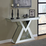 Console Table - Cerecita Console Table with Triangle Base Clear Mirror