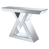 Console Table - Cerecita Console Table with Triangle Base Clear Mirror